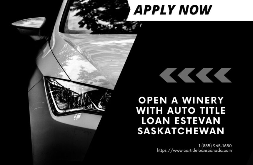 Open a Winery with Auto Title Loan Estevan Saskatchewan